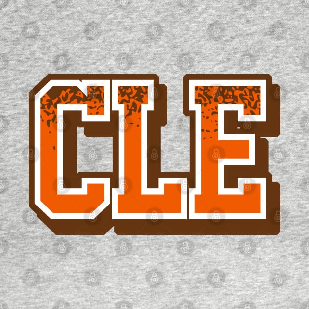 Cleveland Football Retro Sports Letters by funandgames